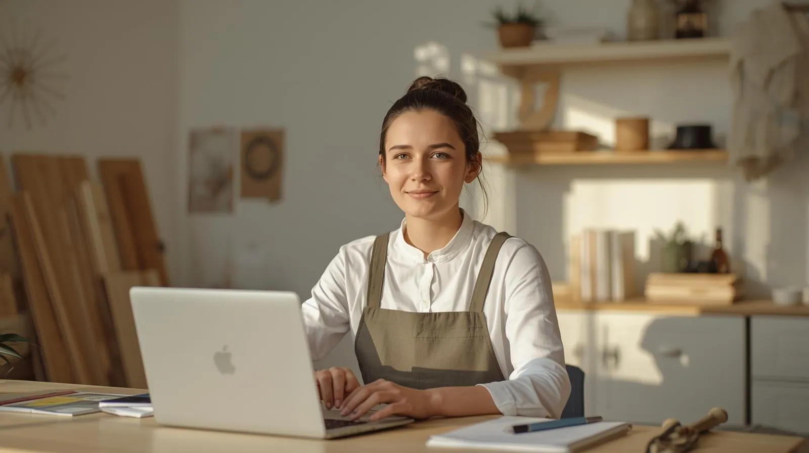 Entrepreneure rassurée et sereine
