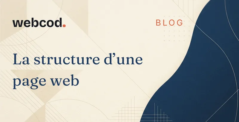 La structure d’une page web d’un site vitrine